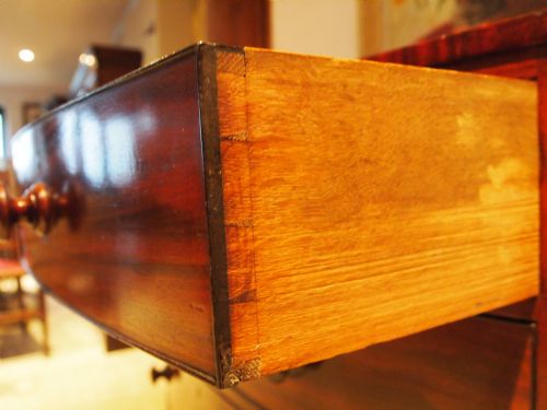 fig 3. Chest of drawers early Victorian Mahogany bowfront c1840