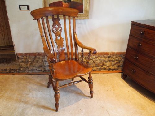 Chair Magnificent Victorian Windsor Grandfather Chair C1870