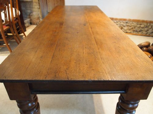 fig 1. Table Victorian Oak refectory farmhouse table c1870