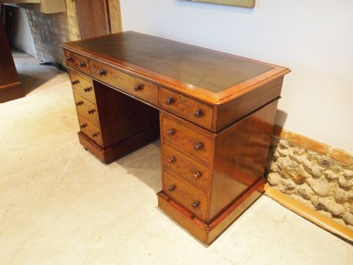 Desk Victorian Mahogany Small Size 3 Part C1870