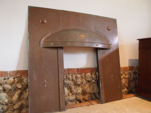 Fire Place Surround Arts and Crafts Copper C1900