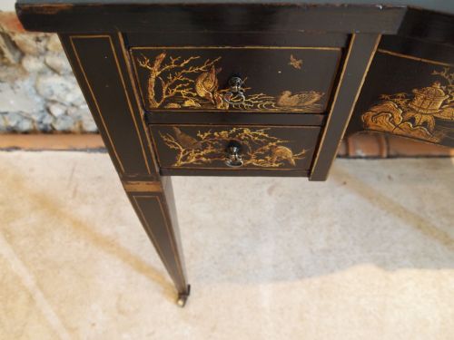 fig 2. Desk fine quality Victorian Chinnoiserie writing desk c1890