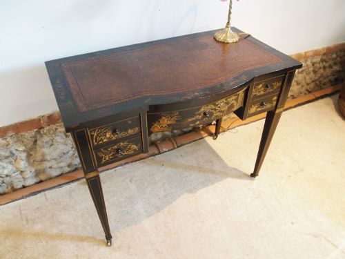 fig 3. Desk fine quality Victorian Chinnoiserie writing desk c1890