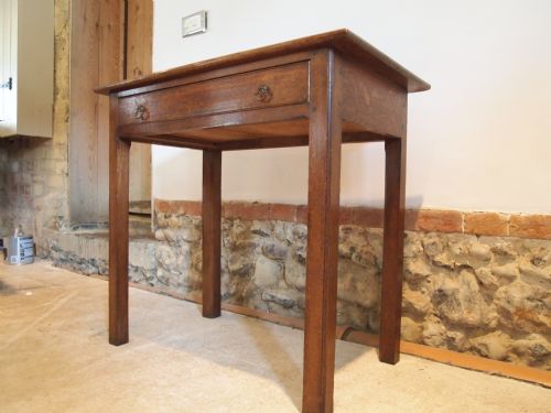 fig 2. Table side lowboy George III Oak c1800