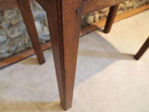 fig 3. Table side lowboy George III Oak c1800