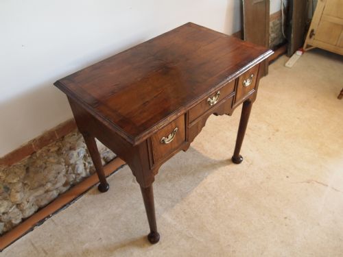 fig 1. Table Lowboy side George II Walnut c1750