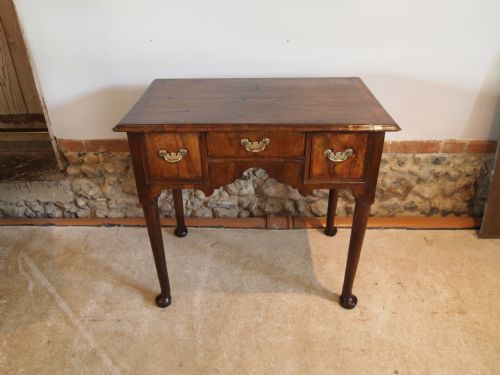 fig 2. Table Lowboy side George II Walnut c1750