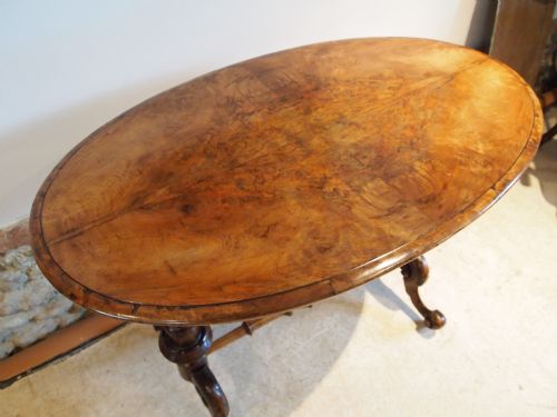 fig 3. Table Victorian Walnut side lamp hall table c1870
