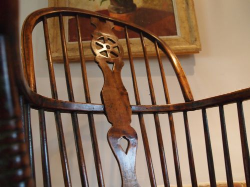 fig 1. Chair Victorian Windsor wheelback Ash and Elm c1840