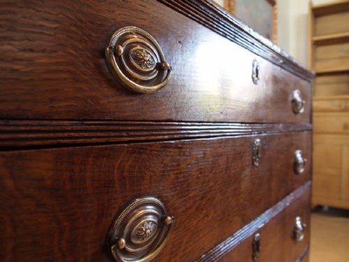 fig 1. Chest of drawers George III Oak small size c1770