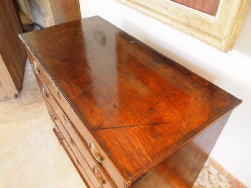fig 3. Chest of drawers George III Oak small size c1770