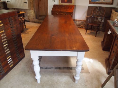 fig 1. Table Victorian Pine dining refectory table c1880