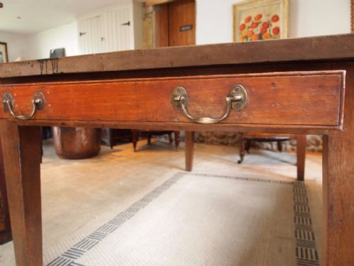 fig 1. Table Elveden Hall estate kitchen dining refectory table c1830