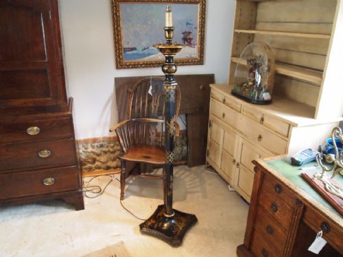 fig 2. Lamp light Chinnoiserie standard lamp c1920