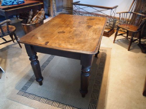 fig 2. Table Victorian Walnut kitchen dining table c1880