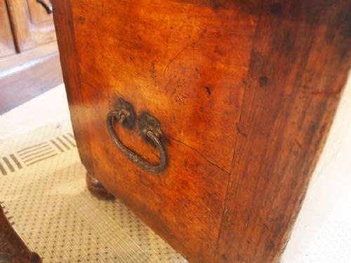 fig 2. Coffer chest coffee table blanket box French Walnut c1750