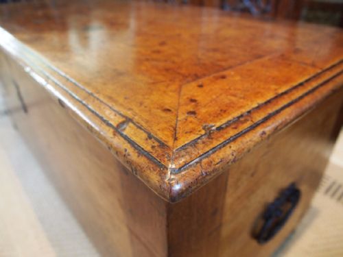 fig 3. Coffer chest coffee table blanket box French Walnut c1750