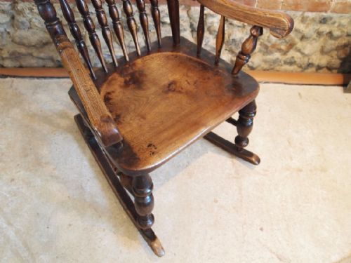 fig 1. Chair rocking chair rare Victorian John Shadford c1860