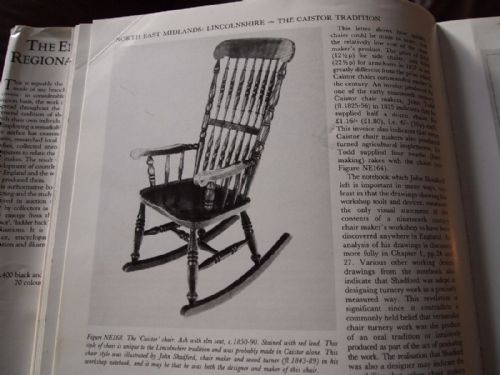 fig 2. Chair rocking chair rare Victorian John Shadford c1860