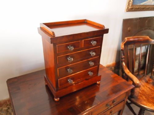 Chest of Drawers Apprentice Chest Miniature Victorian Mahogany C1880
