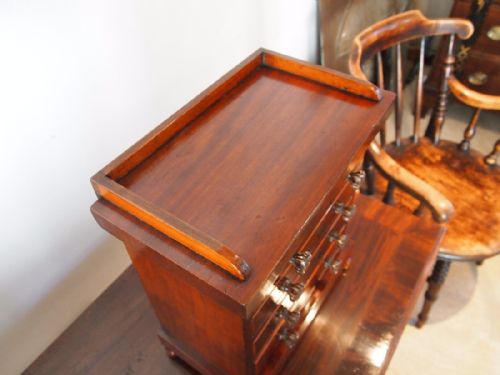 fig 1. Chest of drawers apprentice chest miniature Victorian Mahogany c1880
