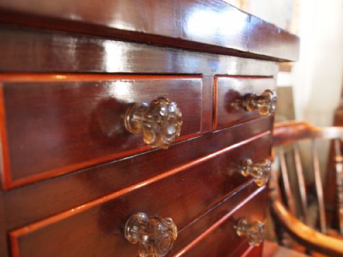 fig 2. Chest of drawers apprentice chest miniature Victorian Mahogany c1880