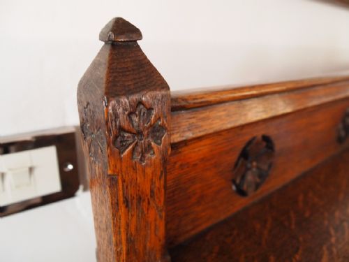fig 2. Sideboard dresser Oak Arts and Crafts Pugin influence c1890