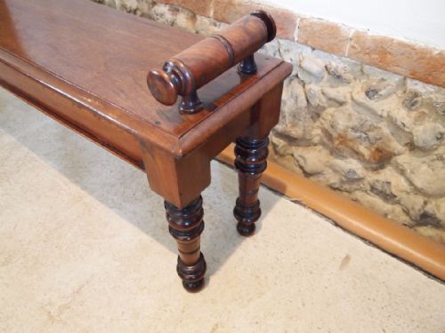fig 1. Seat settle window seat Victorian Mahogany c1880