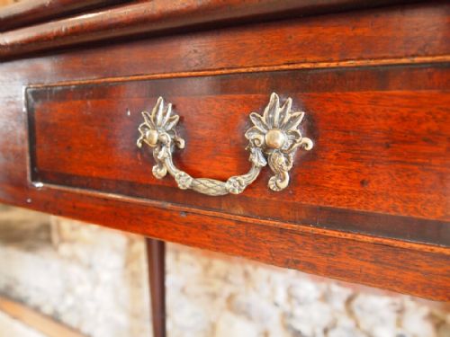 fig 3. Table side lamp card George II Mahogany c1750