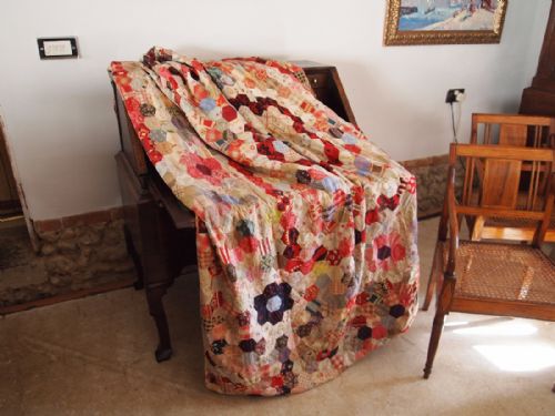 fig 2. Quilt Victorian patchwork Durham quilt c1880