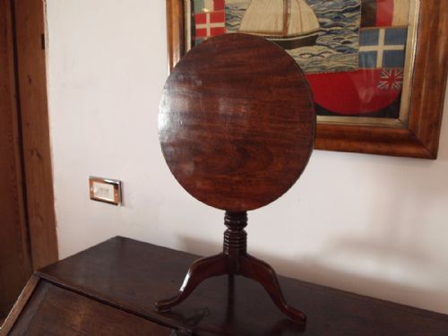 fig 1. Table rare George IV Mahogany apprentice tilt top table c1825