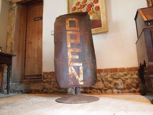 fig 2. Sign metal swivel open sign c1930