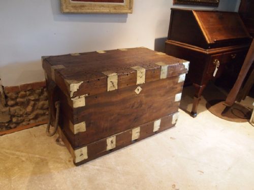 fig 2. Seamans Chest Blanket box coffee table rare Camphor c1810