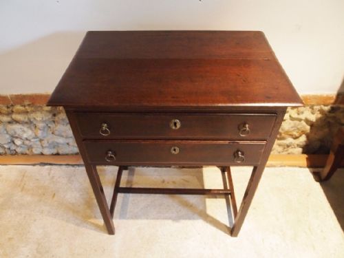 fig 3. Table lowboy George III Oak c1770