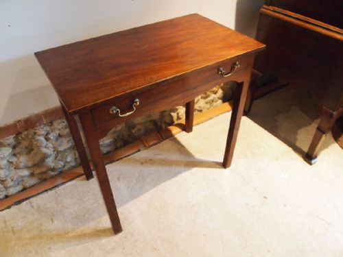 fig 2. Table lowboy side lamp George III Mahogany c1800