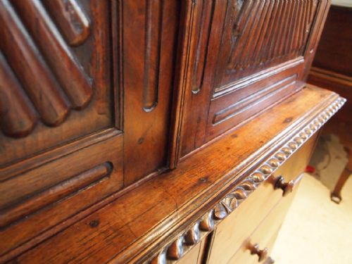 fig 1. Chest of drawers linen press stunning colonial Teak c1840