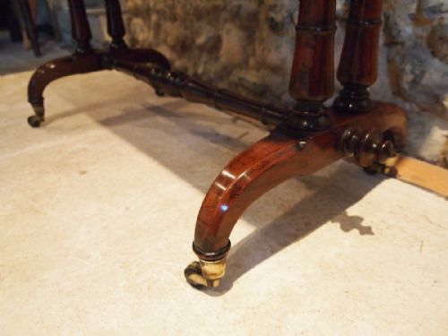fig 2. Table fine quality Regency Rosewood side, console, sofa or lamp table c1825