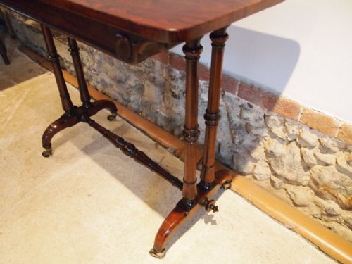 fig 3. Table fine quality Regency Rosewood side, console, sofa or lamp table c1825