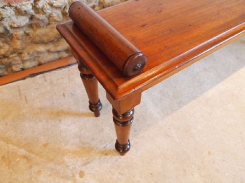 fig 1. Settle bench Victorian Mahogany window seat c1860