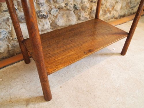 fig 2. Table rare Arts and Crafts Oak hall console table c1900