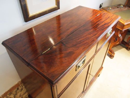 fig 1. Cabinet folio or press cupboard George III Mahogany c1790