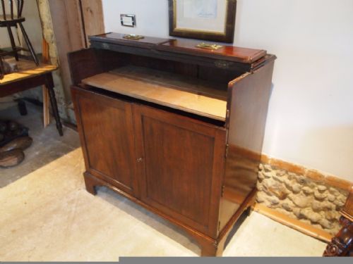 fig 2. Cabinet folio or press cupboard George III Mahogany c1790
