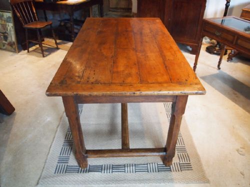 fig 1. Table French Cherry refectory dining table c1850