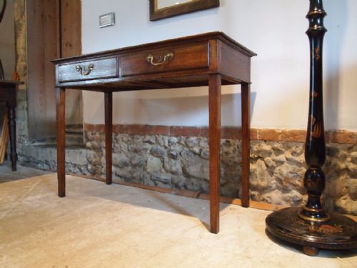 Table George III Oak Hall Console Table C1800