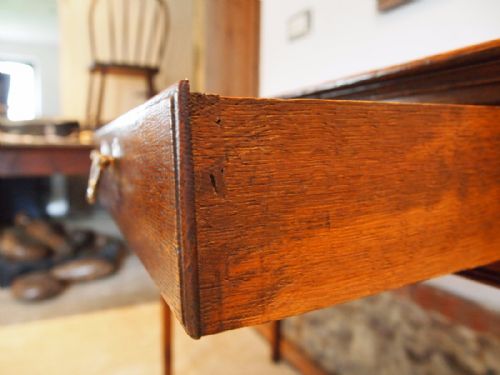 fig 2. Table George III Oak hall console table c1800