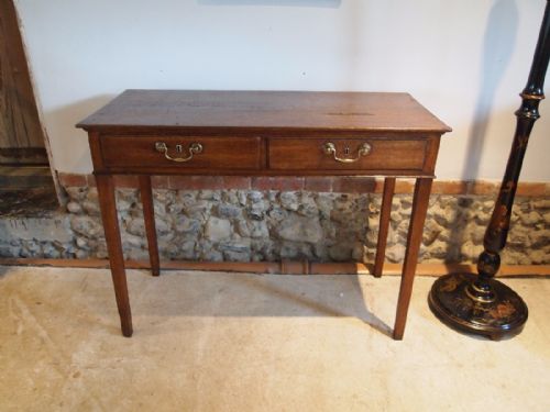 fig 3. Table George III Oak hall console table c1800
