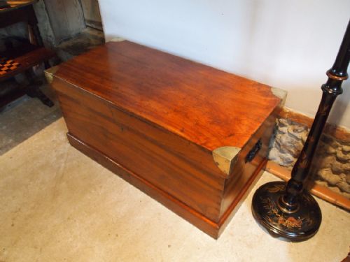 Chest Victorian Coffer Blanket Box Coffee Table Camphor Military C1870