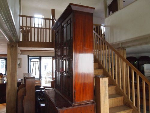 fig 3. Bookcase fine George III Mahogany glazed c1800