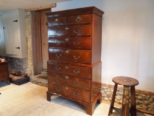 Chest of Drawers Chest on Chest George II Walnut C1740