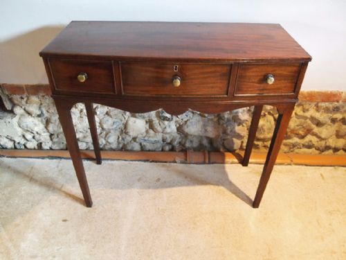 Table Hall Lamp Side Console Edwardian Mahogany C1910